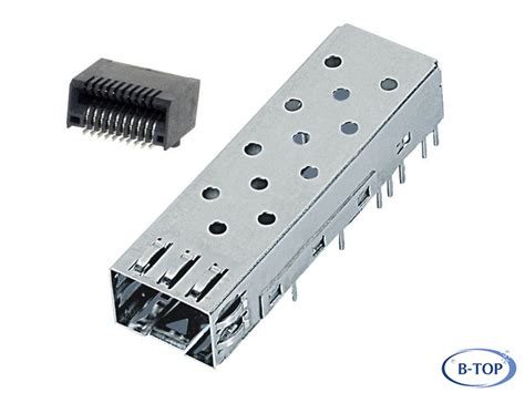 Sfp 1x1 Cage And Connector Assembly Sfp Cage And Connector Broadtop