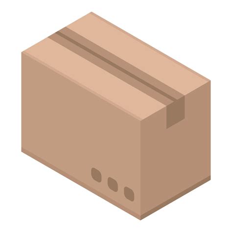 Parcel Box Icon Isometric Style 15201883 Vector Art At Vecteezy