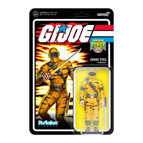 G I Joe ReAction Figures Wave 6 Tiger Force Snake Eyes Snake Eyes