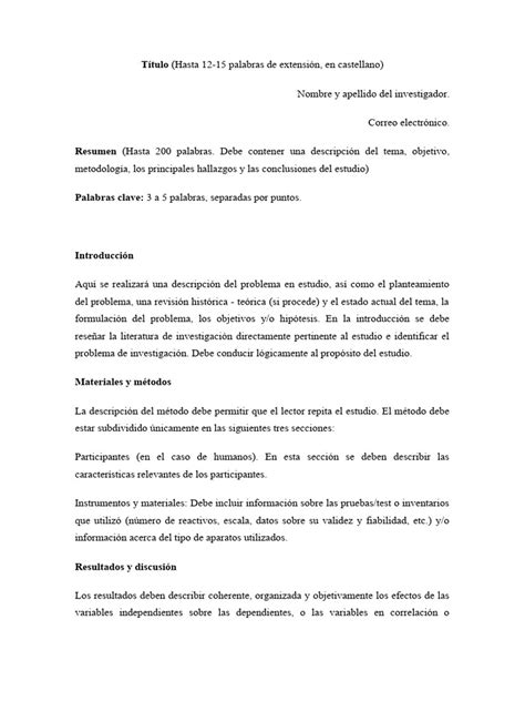 Formato De Artículo Pdf Bibliografía Science