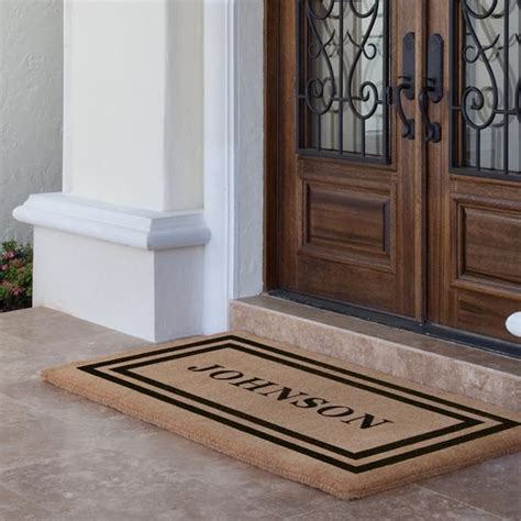 Custom Luxury Coir Doormats From The Personalized Doormats Company