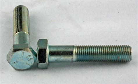 Hex Bolt Grade Yellow Zinc Nf Bc Fasteners Tools