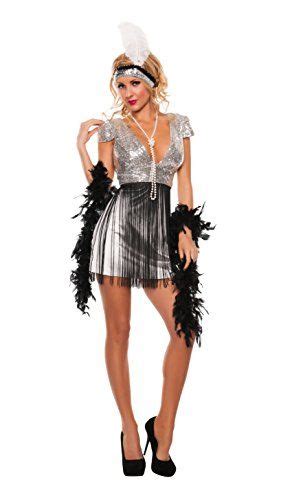 Starline Womens Jazzy Flapper Sexy Roaring 20s 3 Piece Costume Dress Set