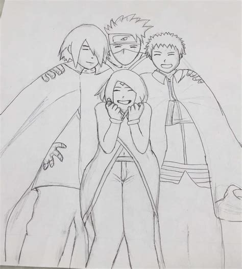 Naruto Para Pintar Equipo 7 - 133 dibujos de Naruto para colorear | Oh ...