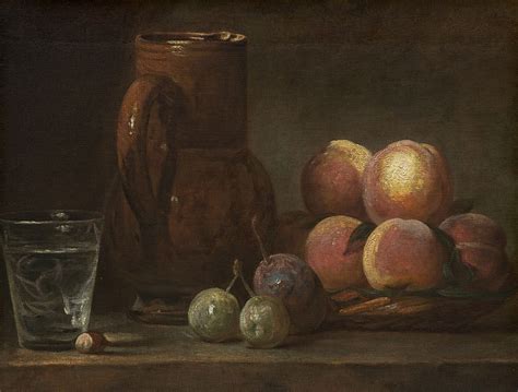 Fruit Jug And A Glass Jean Baptiste Sim On Chardin