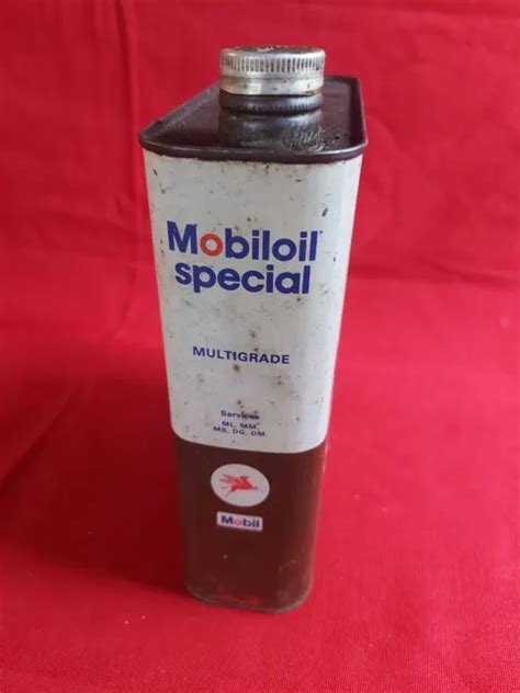 ANCIEN BIDON D Huile Mobiloil Special Garage Vintage EUR 20 00