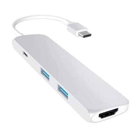 Usb Satechi Slim Aluminum Type C Multi Port Adapter K