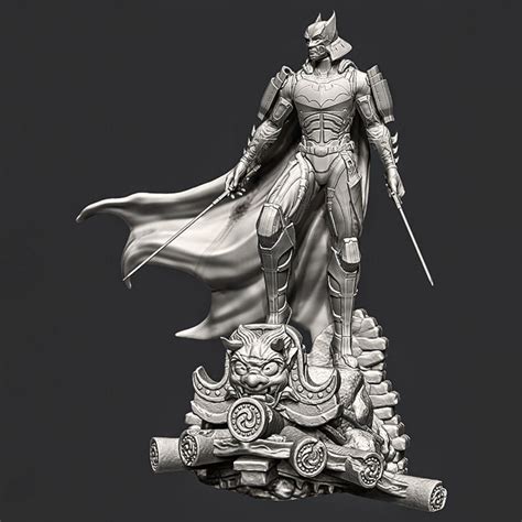 Batman Samurai D Model Ready To Print Stl