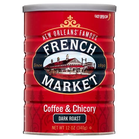 French Market Coffee And Chicory Dark Roast 12 Oz Can