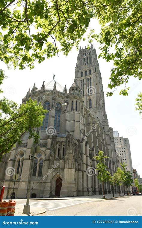 The Riverside Church in New York, USA Stock Image - Image of outdoor ...