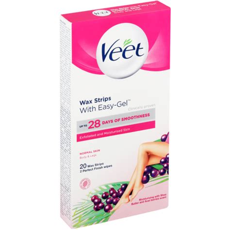 Veet Wax Strip Normal 20 Strips Clicks