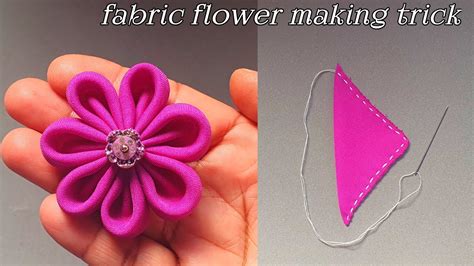 DIY Ribbon Flowers How To Make An Adorable Ribbon Flower Super Easy