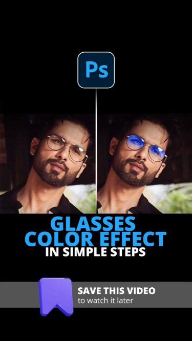 Usham Graphics On Instagram Glasses Color Effect In Photoshop