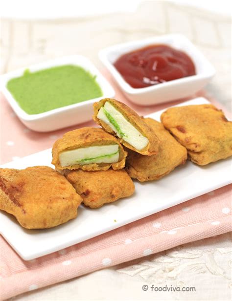 Paneer Pakora Recipe How To Make Simple Or Stuffed Paneer Pakoda