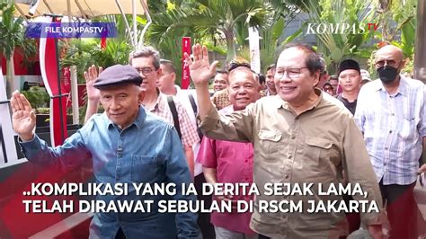 Keluarga Ungkap Kronologi Rizal Ramli Sakit Hingga Meninggal Di Rscm