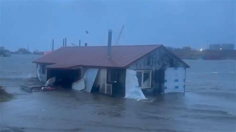 Powerful storm strikes Alaska bringing historic surge, coastal flooding