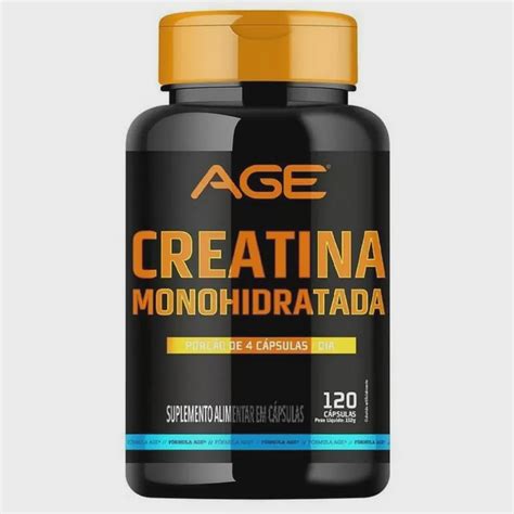 Creatina Monohidratada 120 Cápsulas Age Submarino