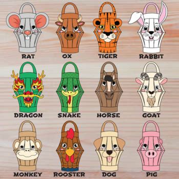 Chinese New Year Craft | 12 Zodiac Animals Paper Lanterns | DIY Lunar ...