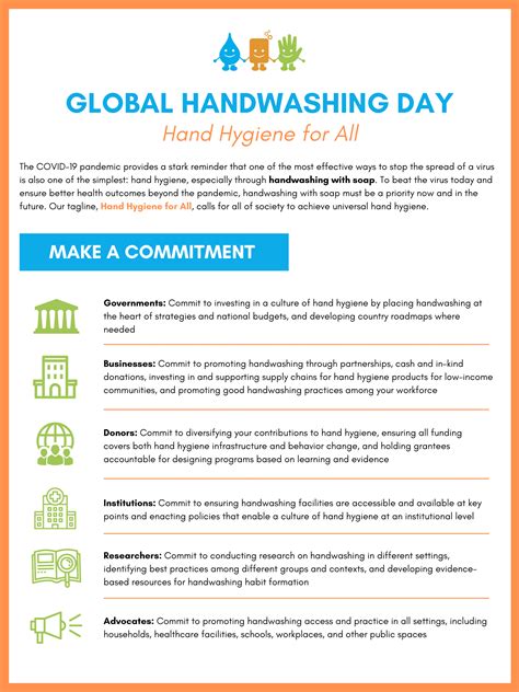 Global Handwashing Day 2020 Infographic Hand Hygiene For All The