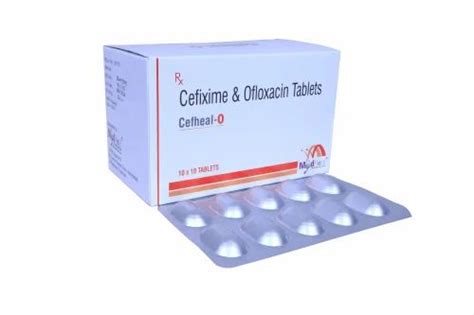 Cefheal Cefixime Ofloxacin Tablet Packaging Type X Strip