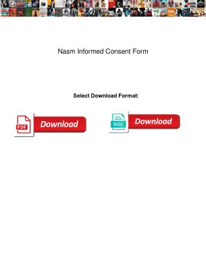 Fillable Online Nasm Informed Consent Form Nasm Informed Consent Form