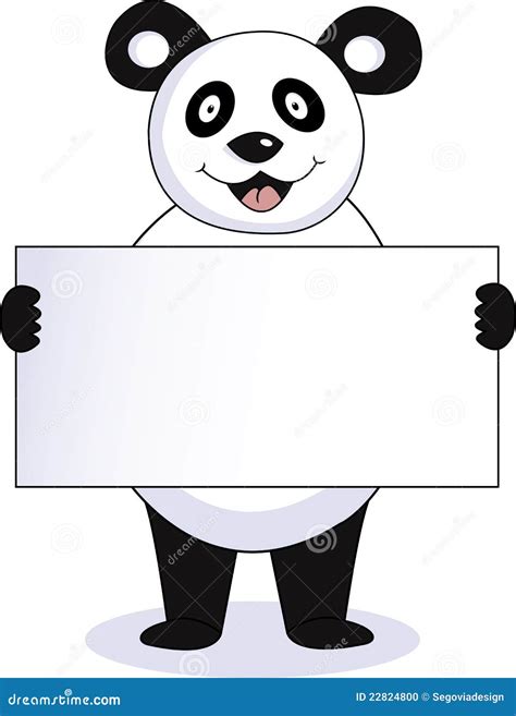 Panda With Blank Sign Stock Photo Image 22824800