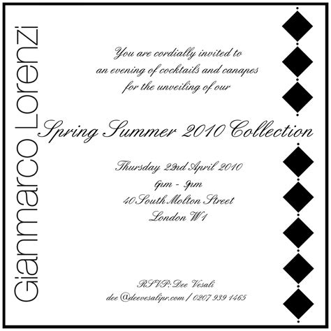 Formal Cocktail Party Invitations - Invitation Design Blog