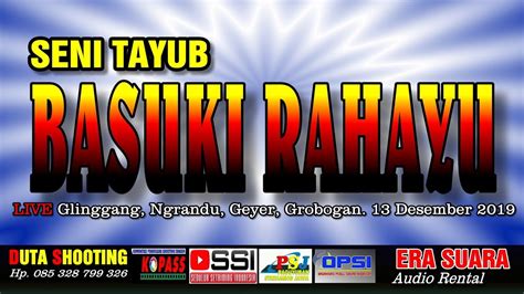 Live Tayub Basuki Rahayu Duta Hd Mondokan Era Suara Audio Glinggang