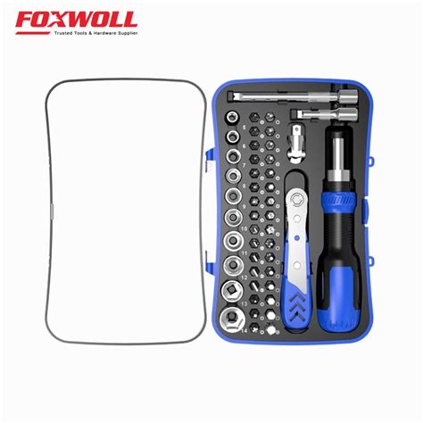 47Pcs Ratcheting Screwdriver Bits & Socket Set - FOXWOLL