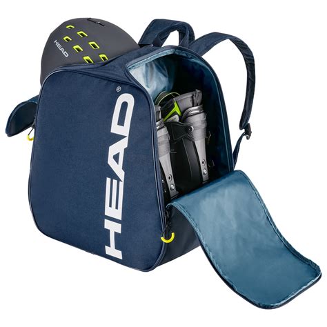 head boot backpack ski racing supplies