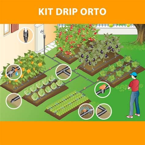 Kit Impianto Irrigazione A Goccia Orto Claber 90767