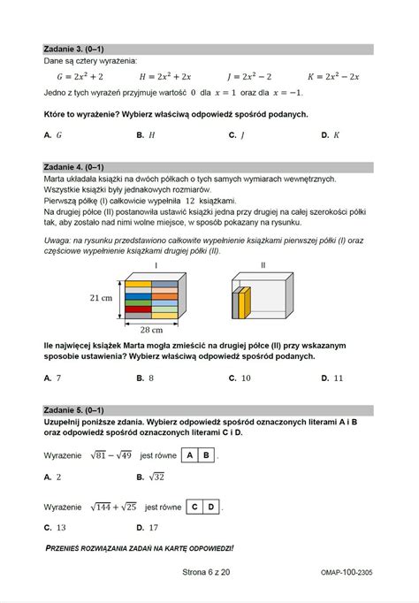 Egzamin ósmoklasisty z matematyki 2023 arkusz i odpowiedzi Portal i pl