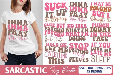 Sarcastic Svg Bundle Graphic By Creativemomenul022 · Creative Fabrica