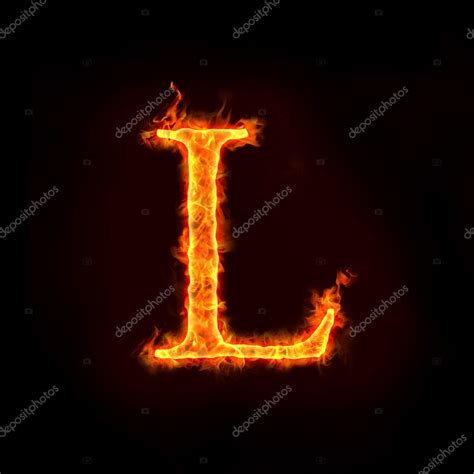 Fire Alphabets L Stock Photo By ©mtkang 8581685