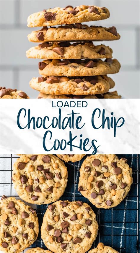 Loaded Chocolate Chip Giant Cookies Recipe Homemade Recipes Dessert