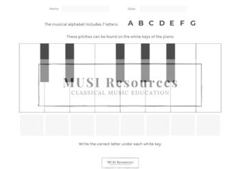 Musical Alphabet by Musi Resources | Teachers Pay Teachers