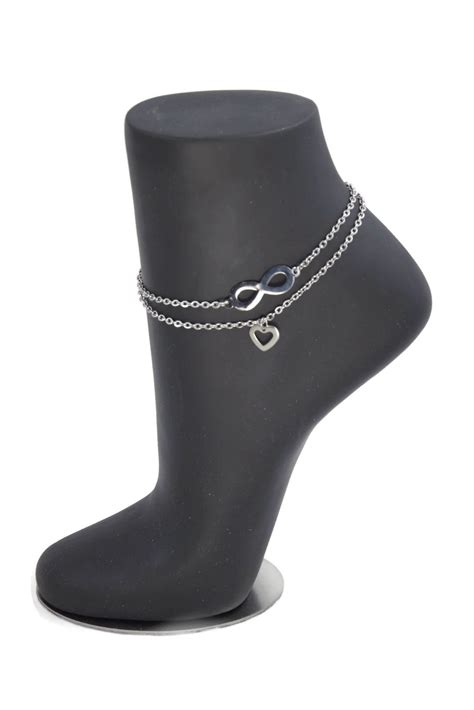 Infinite Passions Anklet In Stainless Steel Serenity In Chains