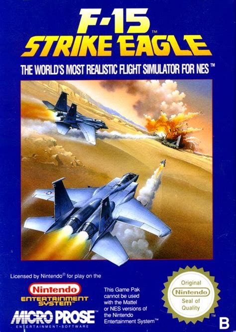 F Strike Eagle Nes Box Cover Art Mobygames