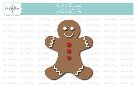 Gingerbread Man Svg Dxf Png