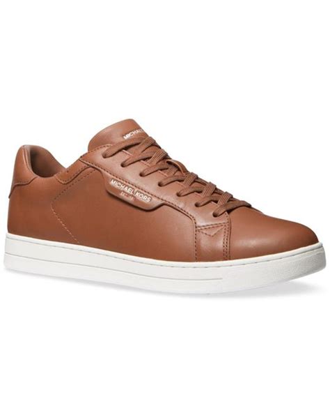 Michael Kors Keating Lace Up Sneaker In Brown For Men Lyst