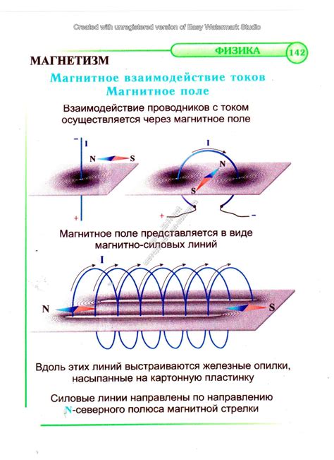 142 Магнитное взаимодействие токов. Магнитное поле | Наглядные пособия ...