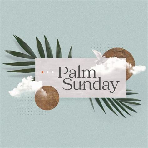 Sharefaith Media Palm Sunday Blue Social Media Graphic Sharefaith Media