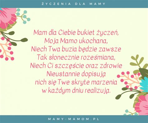 Życzenia dla Mamy wierszyki na Dzień Mamy Mamy mamom pl