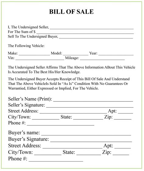 Utah Bill Of Sale Form For Dmv Car Boat Pdf And Word