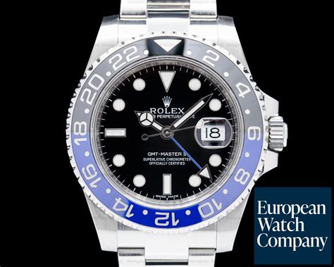 Rolex 116710blnr Gmt Master Ii 116710 Ceramic Batman Ss 41597 European Watch Co