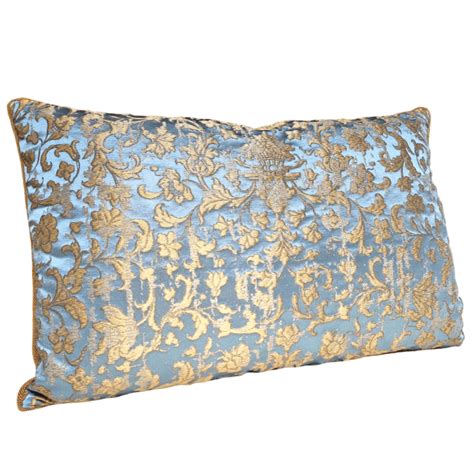 Sky Blue Gold Silk Jacquard Les Indes Galantes Rubelli Fabric