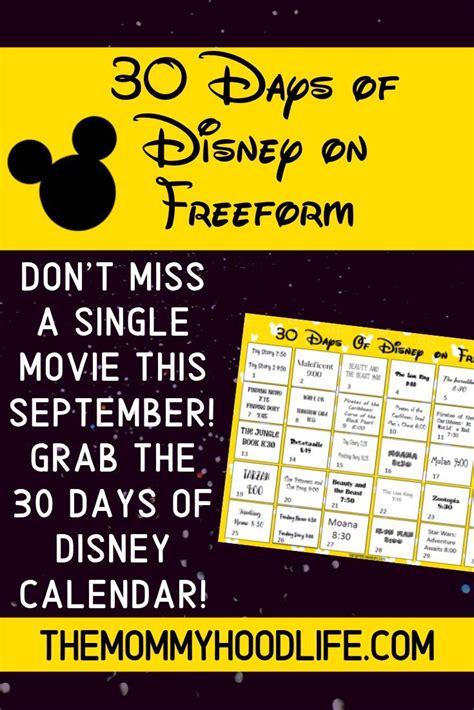 This September Freeform Will Be Showing A Whole Month Of Your Disney