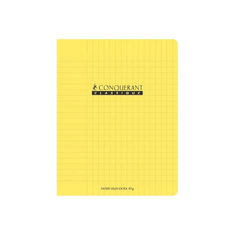 Cahier Pp Jaune X P S Y S G Piqure Boutiquescolaire