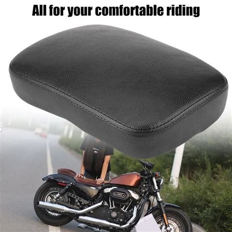 Akozon coussin de passager arrière Siège passager arrière moto noir 6