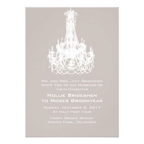 Pale Silver Wedding Announcements